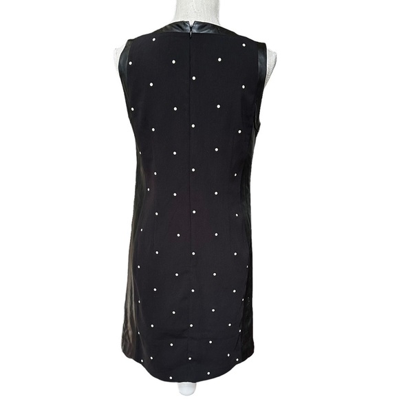 Ann Taylor Black with Pearl Accents‎ and Faux Leather Trim Size: 4 - Picture 4 of 10
